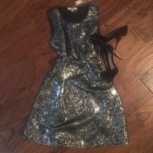 Black and silver Cocktail Dress